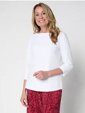 Boatneck 3/4 Sleeve Top